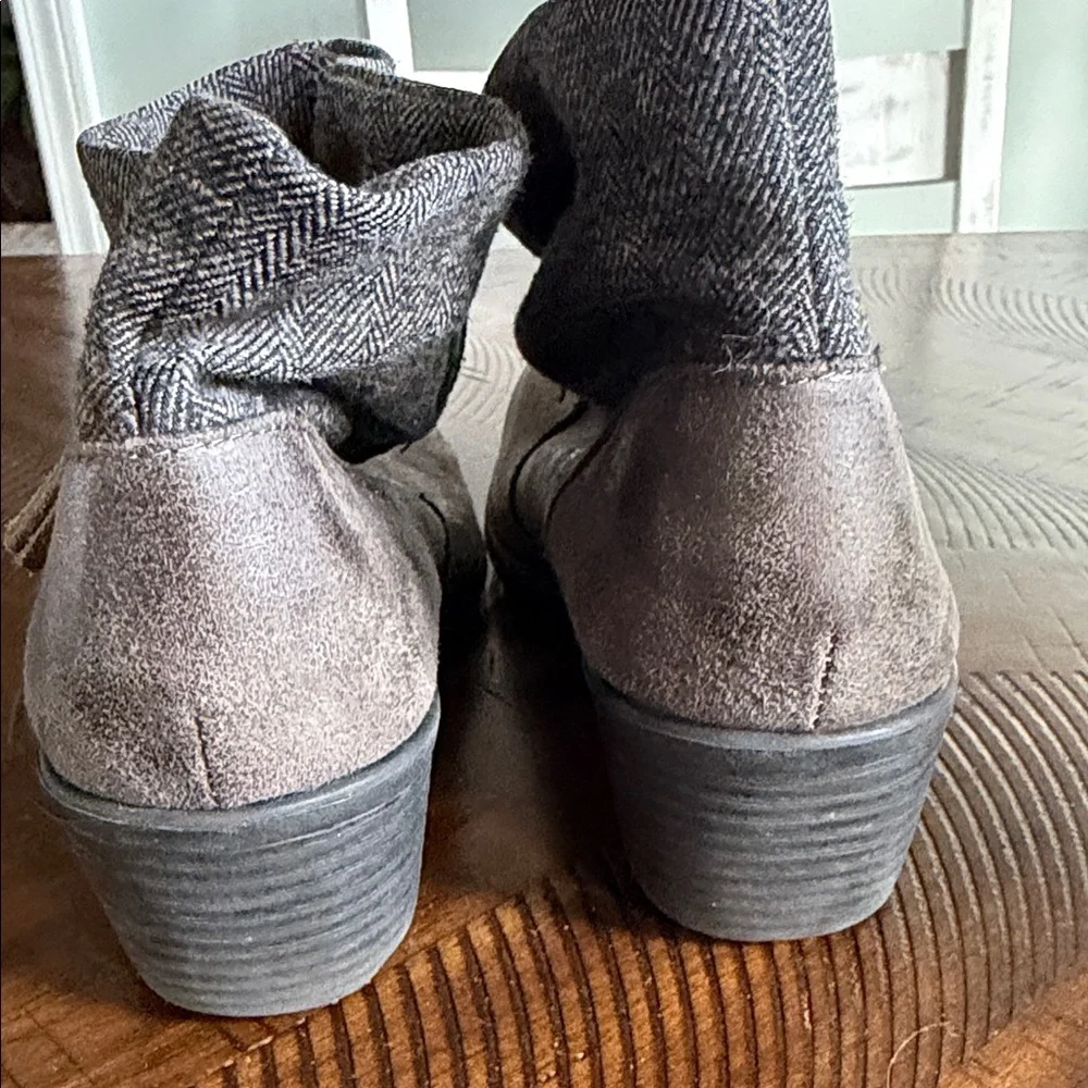 boc Taupe Ankle Booties with Zipper